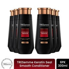 TRESemme Acondicionador Sello de Queratina Suave Control de Frizz Cuidado del Cabello 300 ml, Paquete de 6