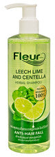 Champú a base de hierbas con flores para pérdida de cabello anti caída del cabello café lima centella cuidado del cuero 