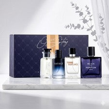 Conjunto de regalo de 4 piezas de colonia de lujo para hombre floral afrutado spray perfume hombre mejor regalo
