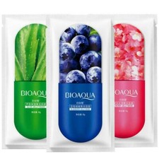BIOAQUA Mascarilla Facial Aloe Arándano Cereza Jalea Mascarilla Hidratante Cuidado de la Piel