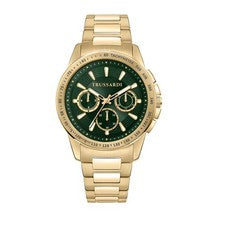 Reloj Trussardi T-Hawk Hombre Cronógrafo Verde 43 MM Acero Inoxidable