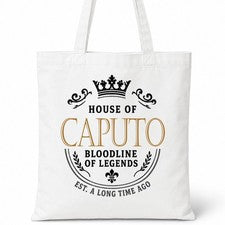 Bolso Shopper Casa Of Algodón Apellido Familiar CAPUTO