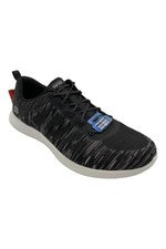 Zapatillas elásticas de punto lavables Skechers Vapor Foam Lite negras brillantes