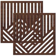 2 Piezas Decoración del Hogar Guardería Pared para Salón Colgante Arte Rústico Madera