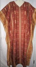 Vestido Advance para mujer caftán boho estampado tribal 2 piezas talla libre se adapta de 2X a 4X marrón