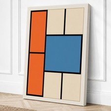 Formas constructivas impresión en lienzo geométrico arte de pared decoración del hogar listo para colgar
