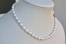 Collar de perlas de agua dulce real A24 40 cm