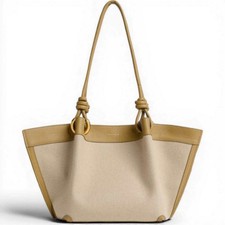 Moda Coccinelle Bolso Finn Mujer Natural En Lona Y Cuero