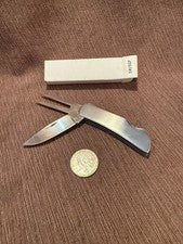 Juego de utensilios de campamento y tenedor plegables de acero inoxidable Kutmaster nuevo en caja