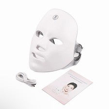 Máscara facial LED terapia de luz rejuvenecimiento de la piel máscara fotónica