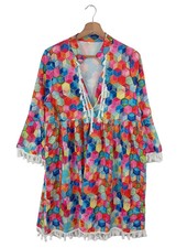 Nomad Vestidos Flecos Rosa Talla 40