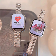 Correa delgada de acero inoxidable para Apple Watch 38-49 mm SE 3 4 5 6 7 8 9 Ultra