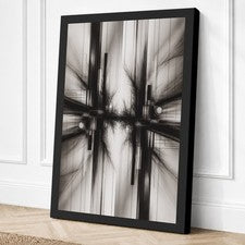 Impresión en lienzo geométrica cruz radiante arte de pared decoración del hogar listo para colgar