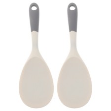 2 piezas accesorios de arrocera cuchara de silicona paleta de arroz servir pala de arroz