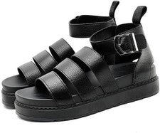 Sandalias de gladiador con plataforma de cuero sintético H.O.S para mujer y mujer