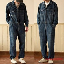 Clásico Hombre Denim Suelto Moda Monos Monos Pantalones Ajustados Jeans Pantalón Vaquero