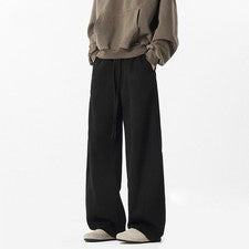 Moda Tendencia Informales Pantalones Para Hombre Primavera Nuevos Sueltos Suaves Pierna Recta Pantalones Anchos