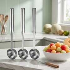 304 SS Fruta Baller Cuchara de Helado 3 Piezas Diseño Compacto para Almacenamiento de Cocina