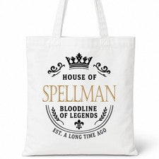 Bolso Shopper Casa Of Algodón Apellido Familiar SPELLMAN