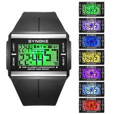 Colorful Luminous Watch Student Sports Electronic Watch 50M Waterproof