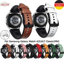 Correa de reloj de cuero y silicona Samsung Galaxy Watch 4 5 6 7 Classic Pro 40 - 47