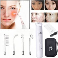 Máquina de alta frecuencia portátil de mano varita facial piel estira arrugas
