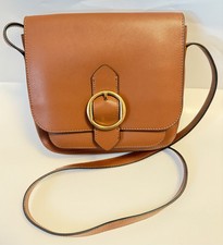 Bolso de hombro Banana Republic marrón para mujer con hebilla y recinto a presión nuevo sin etiquetas