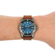 Oozoo Reloj De Pulsera Para Hombre Timepieces Analógico De Cuero Marrón UOC11116