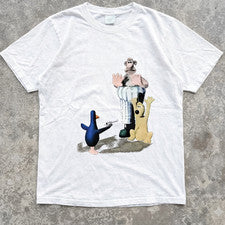 Divertida Camisa Gráfica Película Wallace & Gromit 1989 Estilo Camiseta