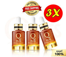 3 unidades QRUSS Premium Suero Facial Fórmula Regular Diario Cuidado Suave de la Piel Paquete Valor