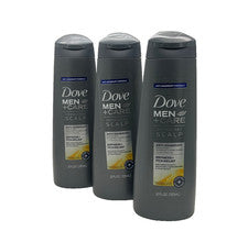 Paquete de 3 sequedad y picazón 2 en 1 Dove Men+Care Dermacare cuero cabelludo
