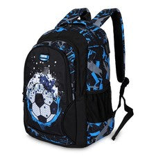 Mochila escolar de fútbol americano con carga USB para computadora portátil para adolescentes y niños Mochila de viaje
