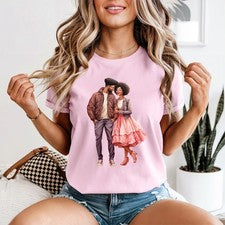 Camiseta para mujer Couple Fashion Romantic Love