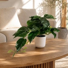 Planta de follaje artificial 30 cm verde imitación realista interior hogar oficina decoración