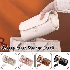 Bolsa de maquillaje de belleza sintética portátil organizador de cosméticos organizador de viaje almacenamiento de cepil