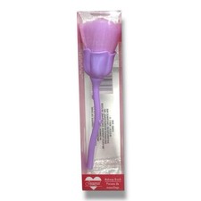 Brocha de Maquillaje Púrpura en Forma de Rosa - Herramienta de Belleza en Polvo y Rubor Suave Grande 🌹NUEVA🌹