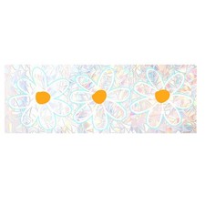 Pegatina de vidrio con diseño de flor de margarita brillante para decoración de ventana hogar oficina café