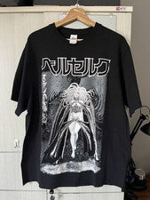 Camiseta Rara Berserk “Slan” Estilo Retro Negra Unisex Reimpresión S-5XL