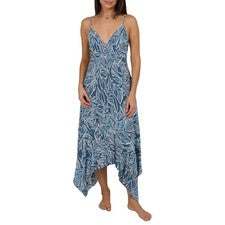 VESTIDO MIDI SALTY CREW CONTINENTAL ALETA AZUL