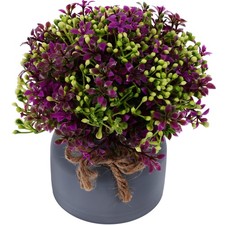 Adorno de flores sintéticas vívidas accesorios decorativos para el hogar en maceta emulada