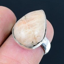 Anillo de joyería de plata 925 hecho a mano con piedras preciosas de...