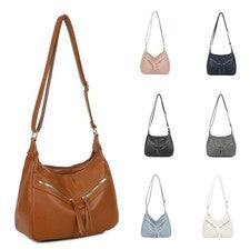 Bandolera bandolera con borla para mujer Bolso de hombro para damas Bolso de mano de moda