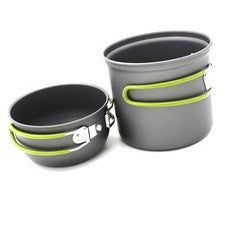 Set De Utensilios De Cocina De Aluminio Portátil Para Aventura – 1 Persona