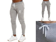 PANTALÓN DEPORTIVO GYM KING Para Hombres Calce Ajustado ~ Parte Inferior Calce Ajustado Chándal Estilo ~ S