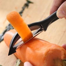 Pelador de cocina 2 piezas giratorio + Y para frutas verduras negro