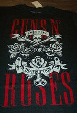 Camiseta Estilo Vintage GUNS N ROSES Appetite for Destruction PARA HOMBRES Banda Mediana NUEVA