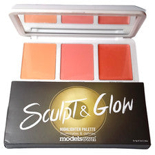 Paleta Iluminadora Propia Modelos 04 Melocotón Foco Esculpido Brillo Maquillaje Nuevo