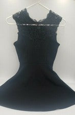 Vestido negro con encaje Love Delirious By Los Angeles para mujer talla M