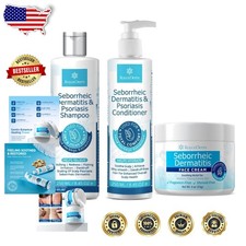 Set diario de crema facial y cuidado del cuero cabelludo - sin esteroides, piel sensible, ácido salicílico