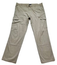 Pantalones cargo George de moda para hombre talla 42x30 lavado a piedra mezcla de algodón caqui